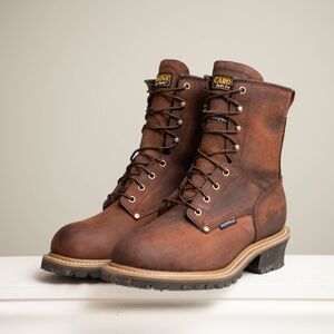 Carolina Boots Men Sz 10 Wateproof Logger Boots Size 10 Rugged Outdoor Work Hike